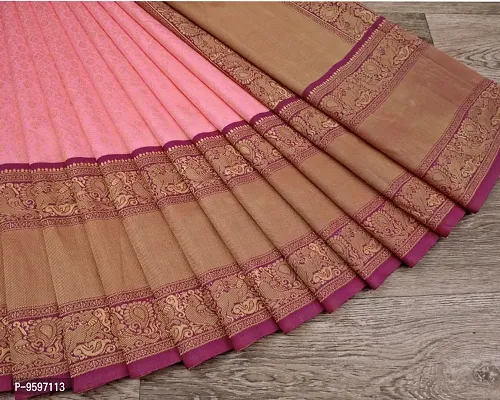 Keerthy Suresh Kanchipuram Silk Saree Pure Zari Vintage Indian Blouse 100% Woven Sarees Handwoven Fabric Traditional Women's Wedding Piece Bollywood Designer-thumb5