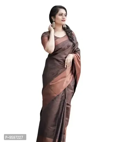 Authenthic Kanjeevaram Silk Sarees Banarasi Wear | Ethnic Wear |Traditional Wedding Party Woven Sarees-thumb0