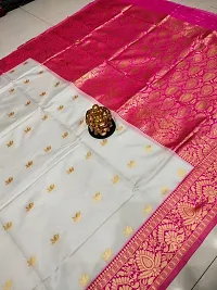 Smooth Silk Saree| Indian Ethnic Wear | Traditional Women's Wedding Piece Bollywood Designer-thumb4