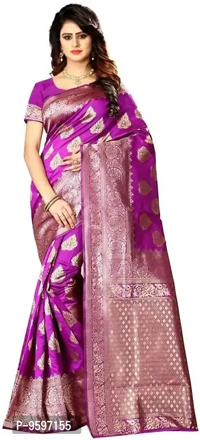 Banarasi Soft Lichi Silk Saree With Beautiful Rich Pallu | Indian Ethnic Wear | Traditional Women's Wedding Piece Bollywood Designer (Rani)-thumb0