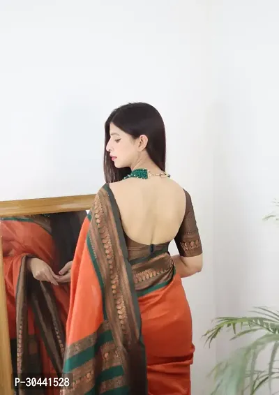 Beautiful Art Silk Saree With Blouse Piece For Women-thumb5