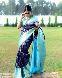 Sareeko Ultra Premium Soft Silk Saree Pure | Zari Woven Saree |Indian Ethnic-thumb1