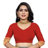 Kanchipuram Studio Wedding Banarasi Silk Saree | Indian Ethnic Wear | Traditional Women's Wedding Piece Bollywood Designer (Red)-thumb3