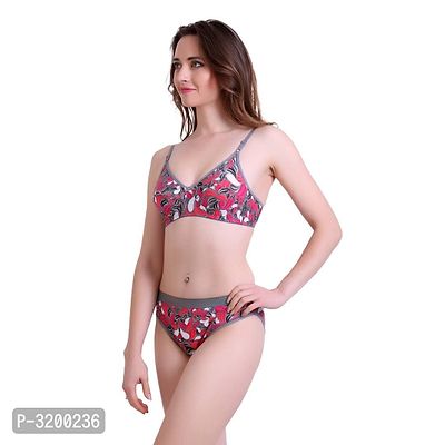 Women's Cotton Bra  Panty Set-thumb2