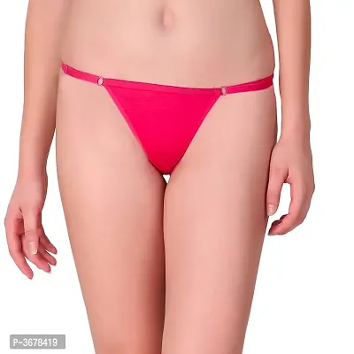 Thong Panty Pink Colour Pack of 1-thumb0