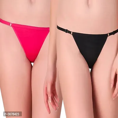 Thong Panty Multicolour  Pack of 2