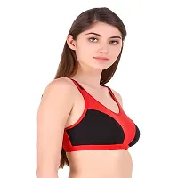 Women's Sports Bra Red Color Pack of 1-thumb2