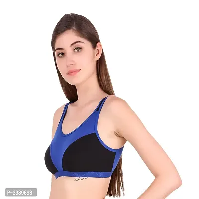 Women's Sports Bra Blue Color Pack of 1-thumb2