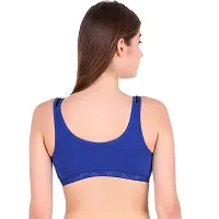 Women's Sports Bra Blue Color Pack of 1-thumb3