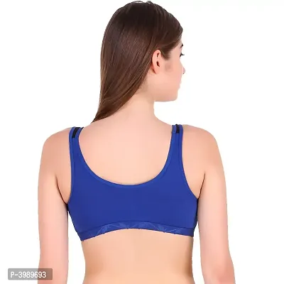 Women's Sports Bra Blue Color Pack of 1-thumb4