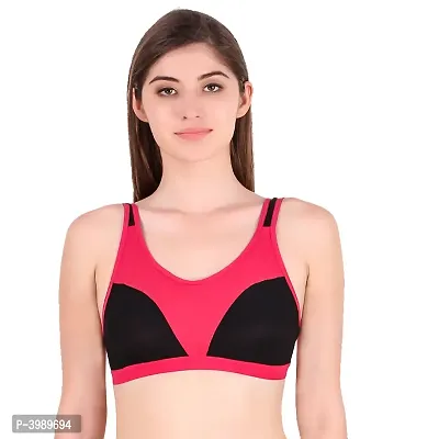 Women's Sports Bra Pink Color Pack of 1