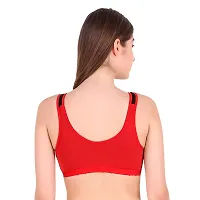 Women's Sports Bra Red Color Pack of 1-thumb3