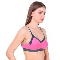 Women's Nayra Sports Bra Pink color Pack of 1-thumb2