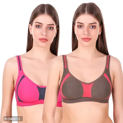 Women's Gourgus Sports Bra Multicolored Pack of 2