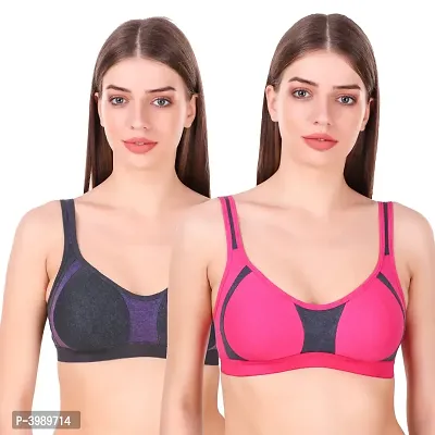 Women's Gourgus Sports Bra Multicolored Pack of 2