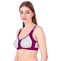 Women's Seema Sports Bra Purpli color Pack of 1-thumb2