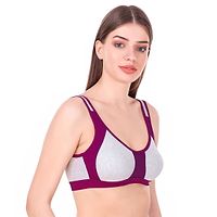 Women's Seema Sports Bra Purpli color Pack of 1-thumb1