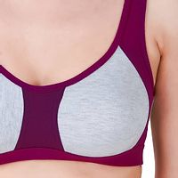 Women's Seema Sports Bra Purpli color Pack of 1-thumb4