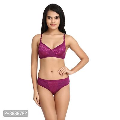 Women's  Varsha Purple Color Lingerie Sets Pack Of 1