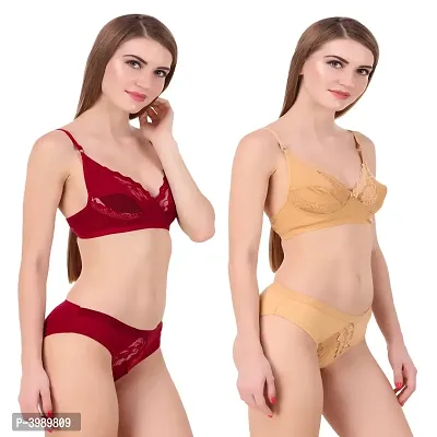 Women's  Lingerie Sets Multicolour Pack of 2-thumb3