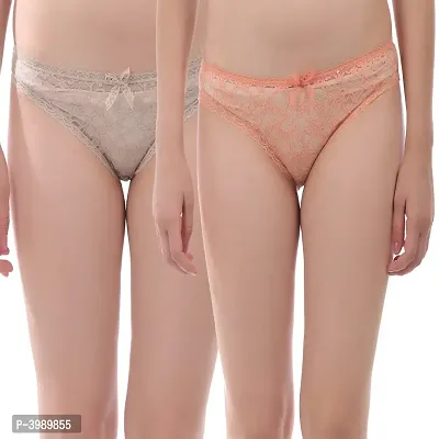 Women's Lace Net Panty  Pack of 2