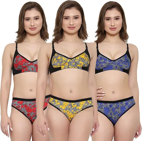 Women Fancy Lingerie Sets pack of 3