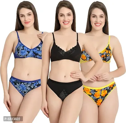 Women Fancy Lingerie Sets pack of 3