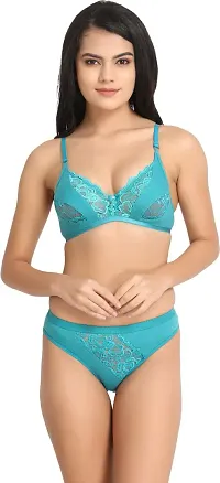 Multicoloured Cotton Solid Lingerie Sets For Women-thumb2