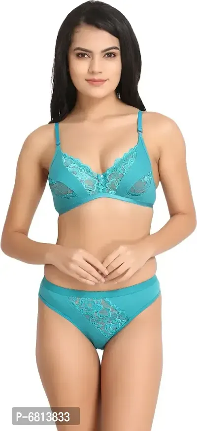 Multicoloured Cotton Solid Lingerie Sets For Women-thumb3