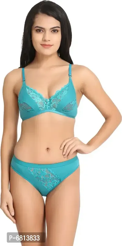 Multicoloured Cotton Solid Lingerie Sets For Women-thumb2