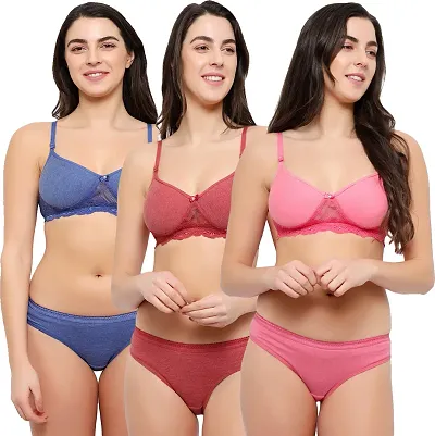 Women Fancy Lingerie Sets pack of 3