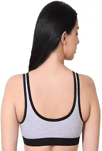 Stylish Hosiery Solid Sports Bras For Women- Pack Of 3-thumb1