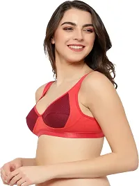 Stylish Cotton Fleece Blend Solid T-Shirt Bras For Women-thumb1