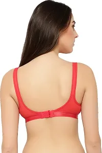 Stylish Cotton Fleece Blend Solid T-Shirt Bras For Women-thumb3