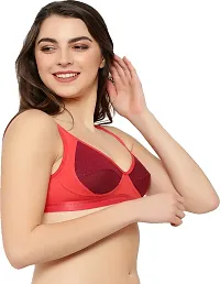 Stylish Cotton Fleece Blend Solid T-Shirt Bras For Women-thumb2