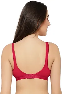 Stylish Cotton Fleece Blend Solid T-Shirt Bras For Women-thumb1