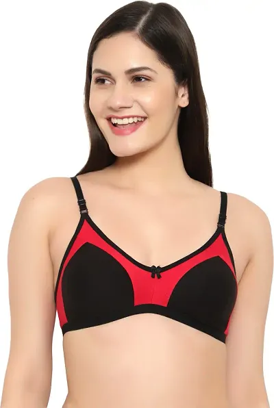 Stylish Blend Solid Bralette Bras For Women