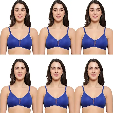 Stylish Blend Solid Bralette Bras For Women- Pack Of