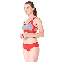 Stylish Multicoloured Cotton Sports Bra For Women Pack Of 3-thumb4