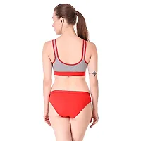 Stylish Multicoloured Cotton Sports Bra For Women Pack Of 3-thumb2