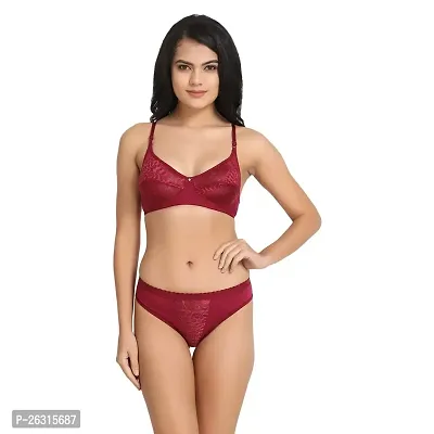 Tace Varsha Maroon Color Lingerie Sets Pack of 1-thumb2