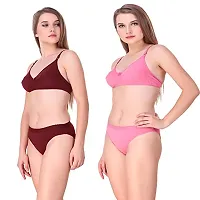 Tace Lingerie Sets Maroon  Pink Pack of 2-thumb1