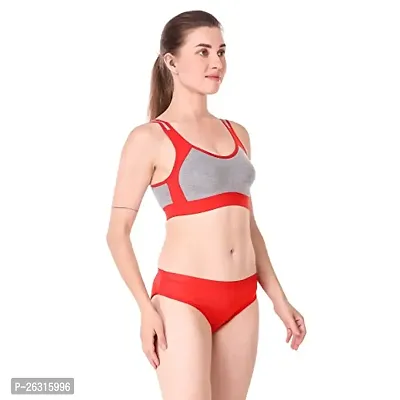 Stylish Multicoloured Cotton Sports Bra For Women Pack Of 3-thumb2