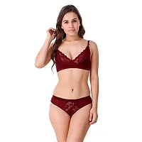 Tace Lingerie Sets Skin  Maroon  Pink Pack of 3-thumb1