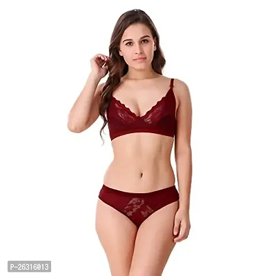 Tace Lingerie Sets Skin  Maroon  Pink Pack of 3-thumb2