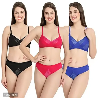 Tace Lingerie Sets Multi Colour Pack of 3-thumb0