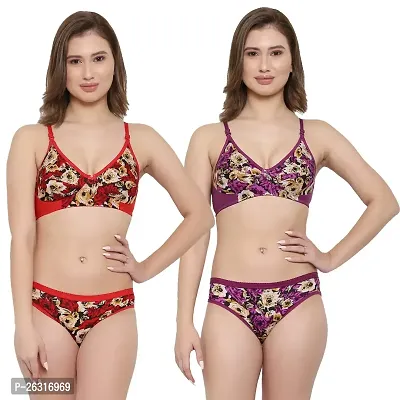 Tace Flower Print Colour Purple  Red Pack of