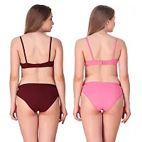 Tace Lingerie Sets Maroon  Pink Pack of 2-thumb3