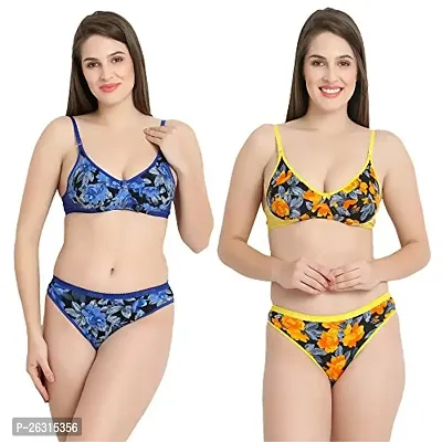 Tace Flower Print Lingerie Sets Pack of 2-thumb0