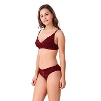 Tace Lingerie Sets Skin  Maroon  Pink Pack of 3-thumb2